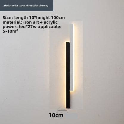 Slim Strip LED Wall Light – Minimalist Indoor Wall Sconce for Bedroom & Living Room