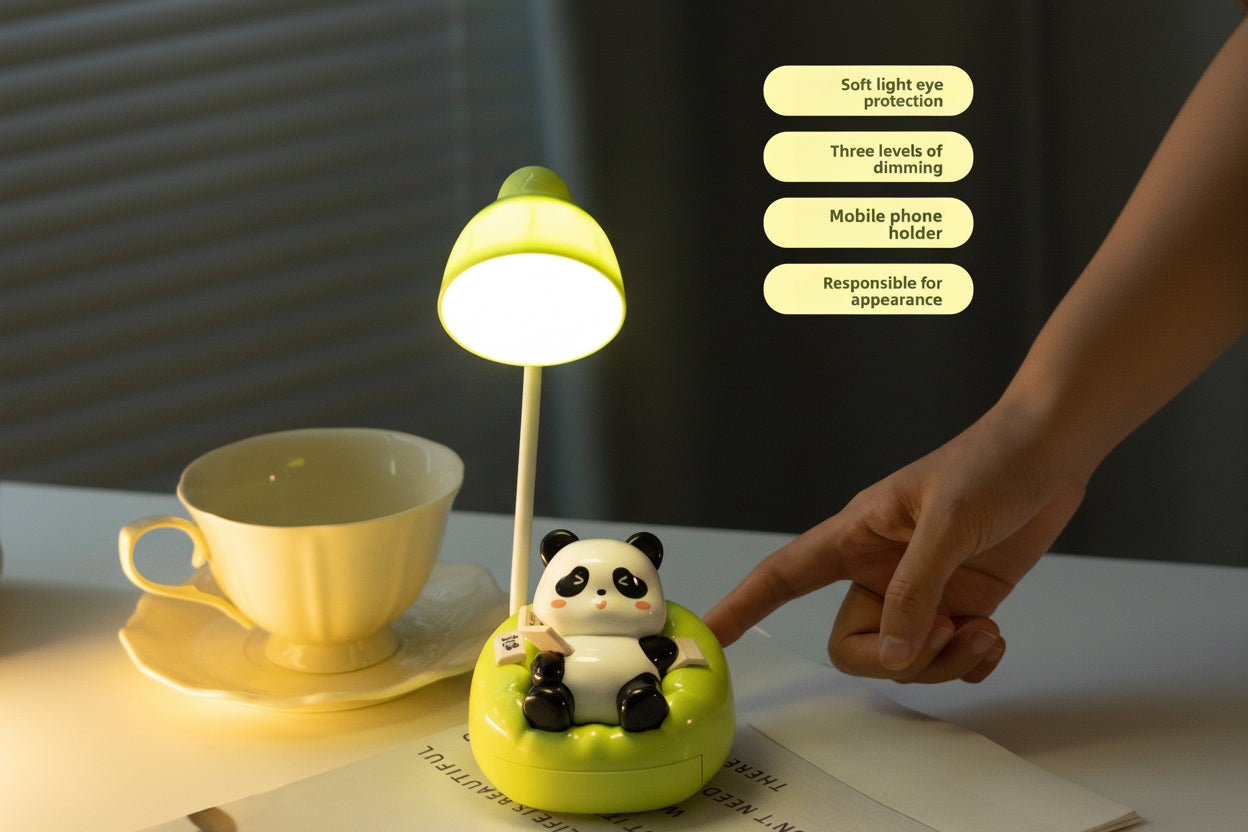 Panda LED Desk Lamp – Cute Animal Night Light for Kids Room & Nursery