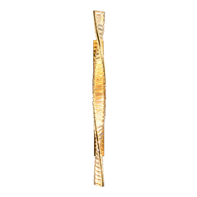 Twisted Spiral Wall Sconce – Unique Sculptural LED Wall Light for Living Room