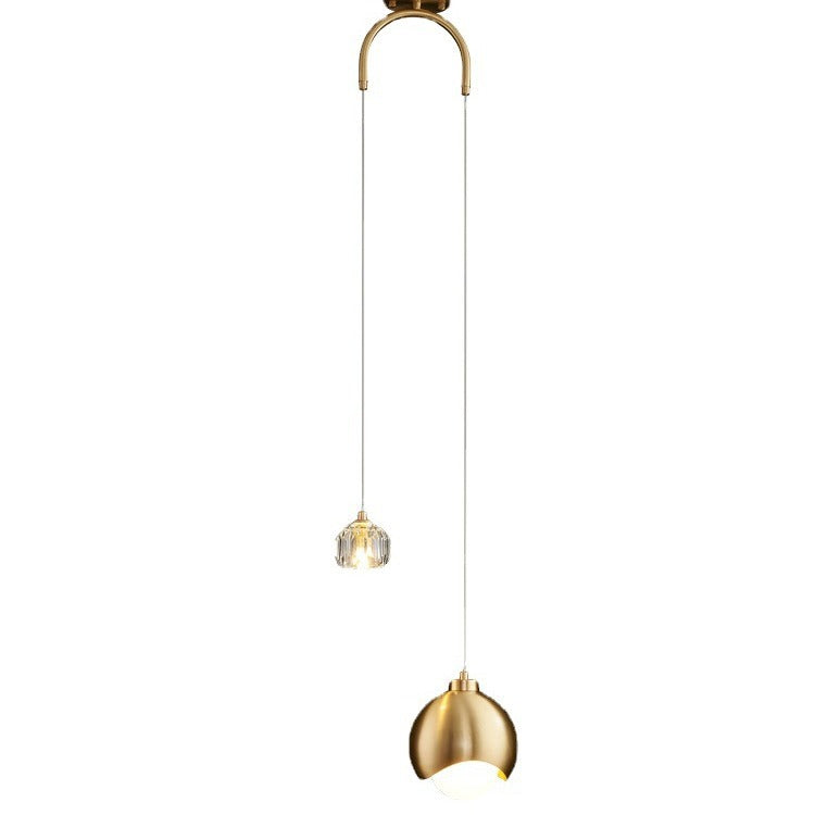 Modern Design Crystal Lampshade Bedside Pendant Lights – Luxury LED Lights for Bedroom & Living Room