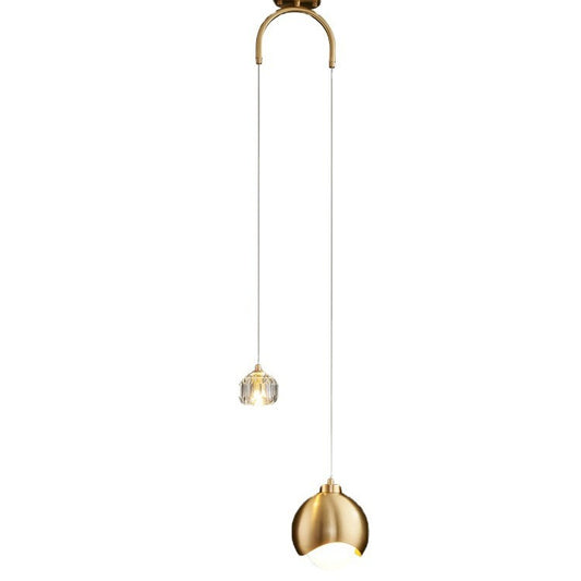Modern Design Crystal Lampshade Bedside Pendant Lights – Luxury LED Lights for Bedroom & Living Room