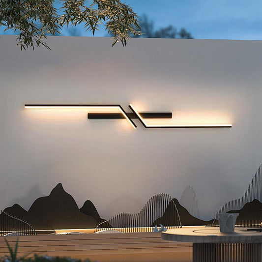 Zenith Bar Outdoor LED Wall Lamp – Modern Exterior Wall Light for Patio & Facade