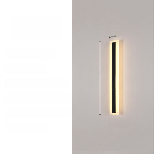 Acrylic Shell LED Strip Wall Light – Modern Waterproof Linear Wall Sconce for Outdoor Courtyards & Gardens