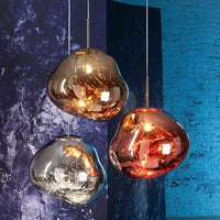 Tom Dixon Melt Lava-Like Design Pendant Light – Modern Multi-Globe Pendant Light for Dining Room & Living Room