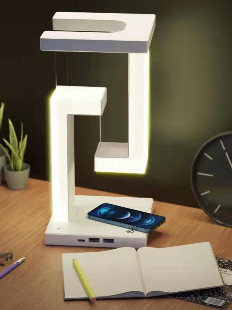 Trådløs bordlampe med antigravitation