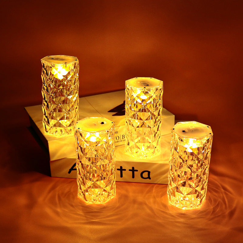 Rose Petal LED Night Light – Decorative Floral Ambient Lamp for Dining Table