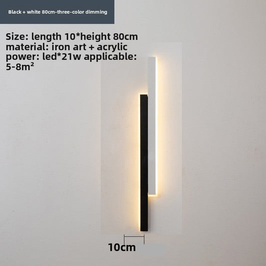 Slim Strip LED Wall Light – Minimalist Indoor Wall Sconce for Bedroom & Living Room
