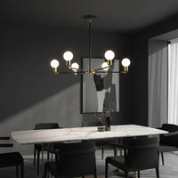 Sputnik Chandelier Mid-Century Modern – Starburst Ceiling Light for Living Room