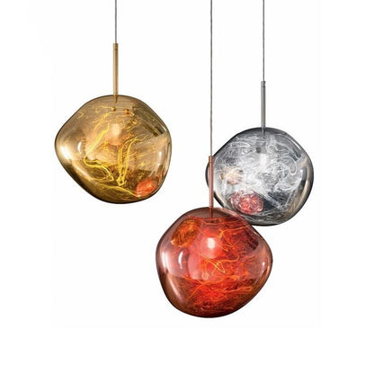 Tom Dixon Melt Lava-Like Design Pendant Light – Modern Multi-Globe Pendant Light for Dining Room & Living Room