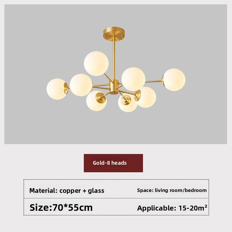 Magic Bean Cluster Chandelier – Modern Abstract Ceiling Light for Living Room