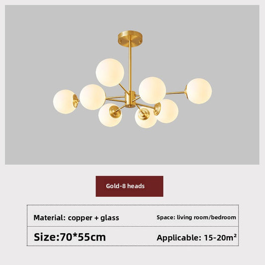 Magic Bean Cluster Chandelier – Modern Abstract Ceiling Light for Living Room