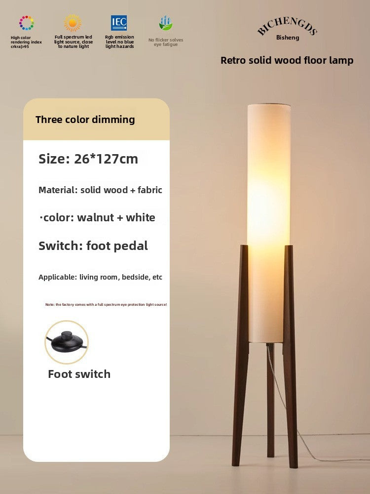 Retro Patina Floor Lamp – Vintage Industrial Standing Lamp for Living Room
