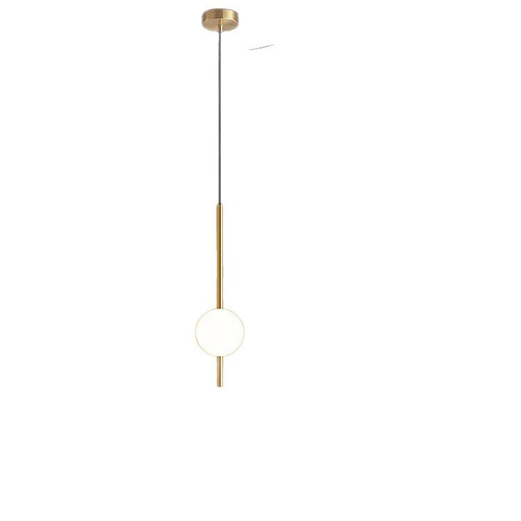 Minimalist Globe Pendant Light – Frosted Glass Ball Hanging Lamp for Living Room