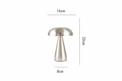Mushroom Touch Table Lamp – Danish Minimalist LED Bedside Lamp with Dimmer