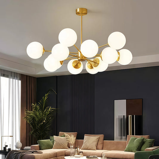 Magic Bean Cluster Chandelier – Modern Abstract Ceiling Light for Living Room