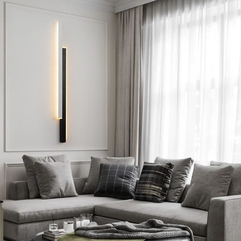 Slim Strip LED Wall Light – Minimalist Indoor Wall Sconce for Bedroom & Living Room