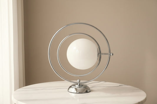Rotating Moon Table Lamp – Vintage Celestial Decorative Lamp for Bedroom & Office