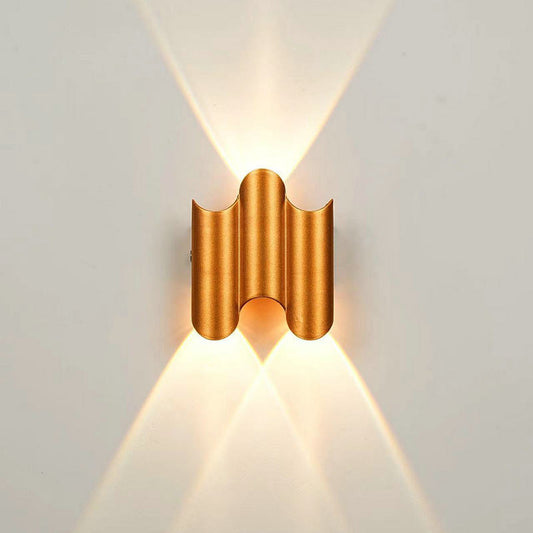 Modern Radiant Outdoor Wall Light – Waterproof LED Exterior Wall Sconce