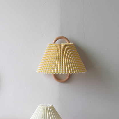 Retro Solid Wood Wall Lamp – Rustic Wooden Wall Sconce for Living Room