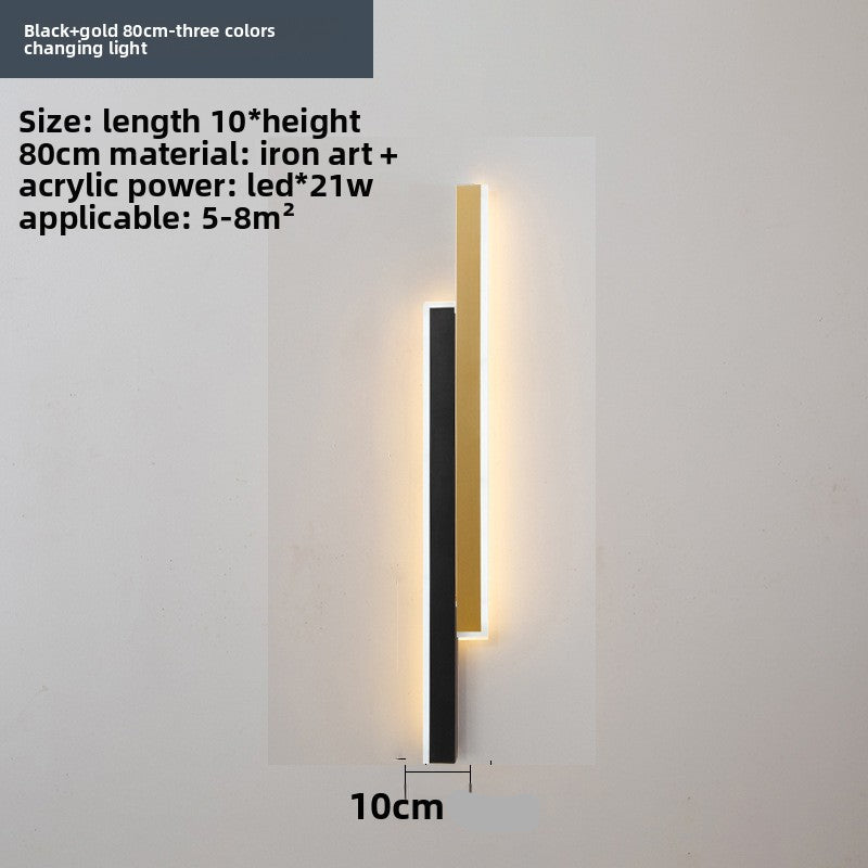 Slim Strip LED Wall Light – Minimalist Indoor Wall Sconce for Bedroom & Living Room