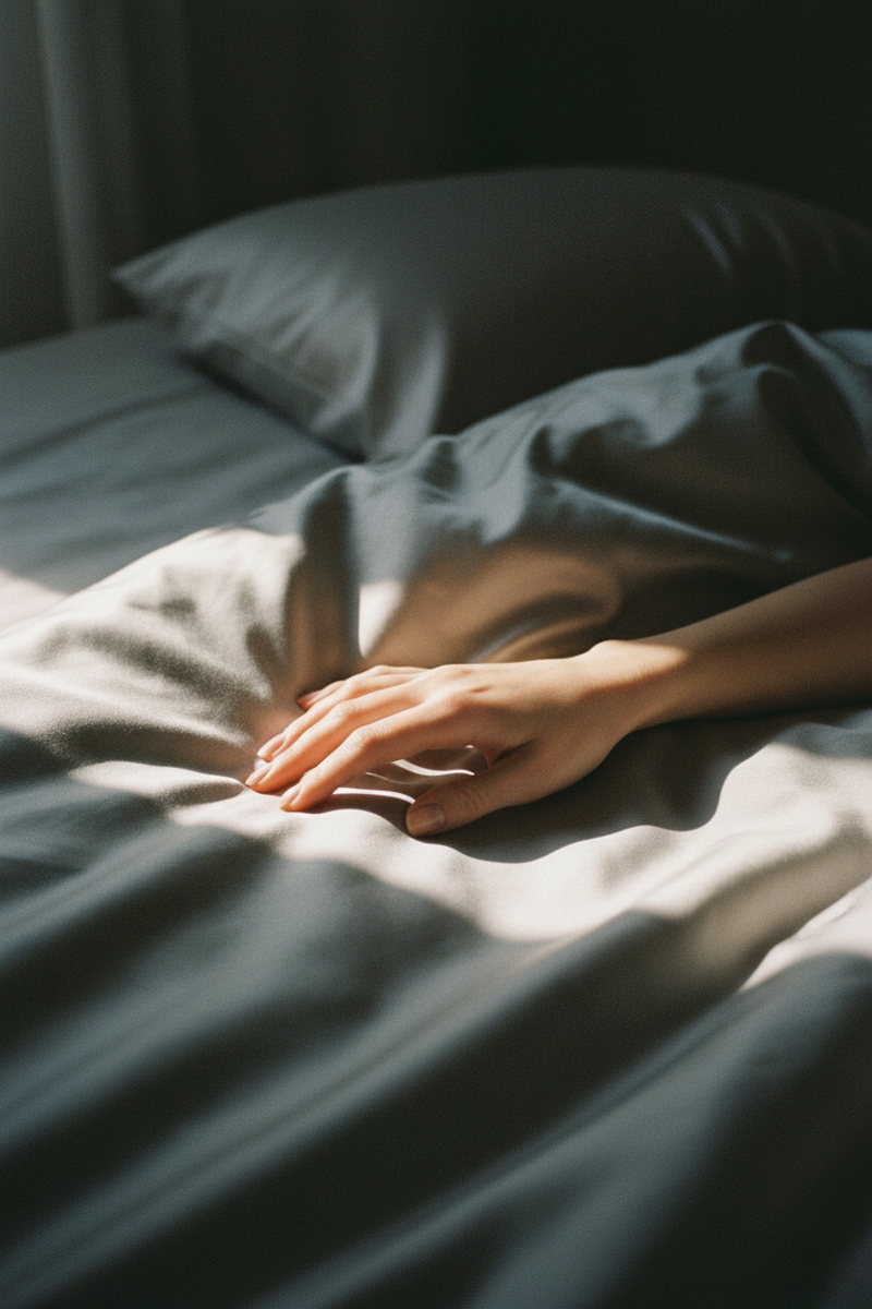 Hand on Silk