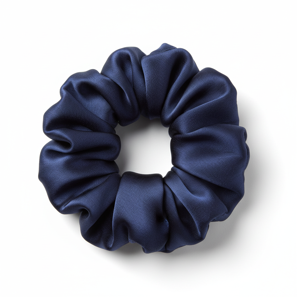Navy Blue Scrunchie